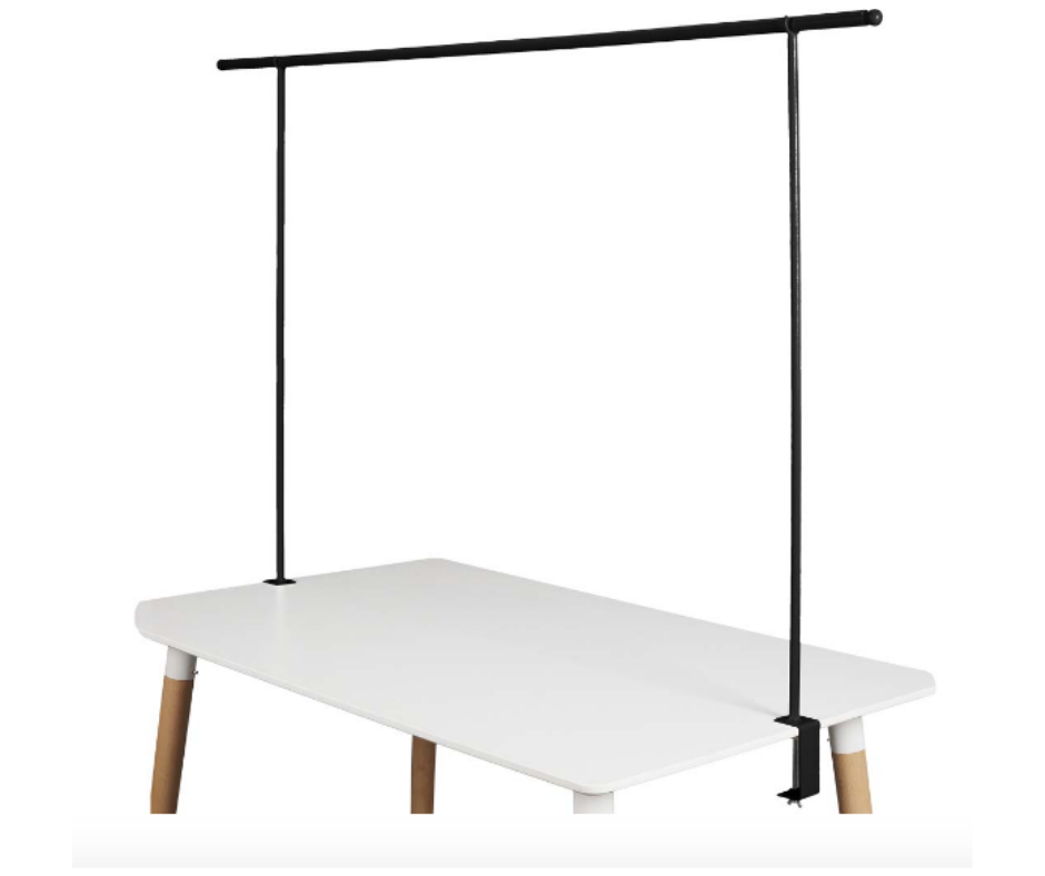 Arche Table Decoration Support De Barre De Table Avec Pinces, Réglable De 129 à 254 Cm De Long, En Métal Noir, Décoration Pour Mariage, Anniversaire, Fête, Noël Arche De Table